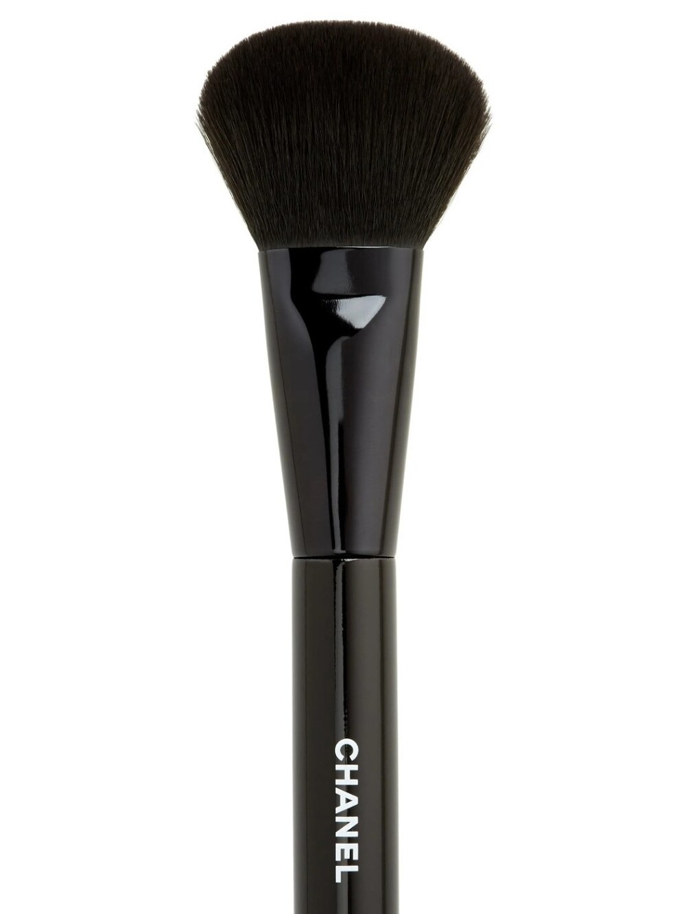 CHANEL Black Powder Brush with Logo Handle